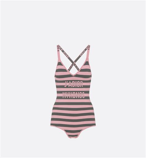 dior bodysuit pink|Dioriviera Ibiza Bodysuit Pink Technical Mesh with Marinière .